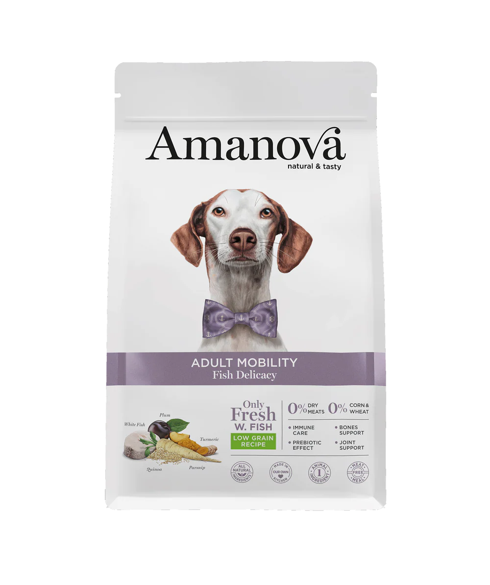 Amanova Adult Mobility Fish Delicacy Hundefutter mit weissem Fisch bei Futter24