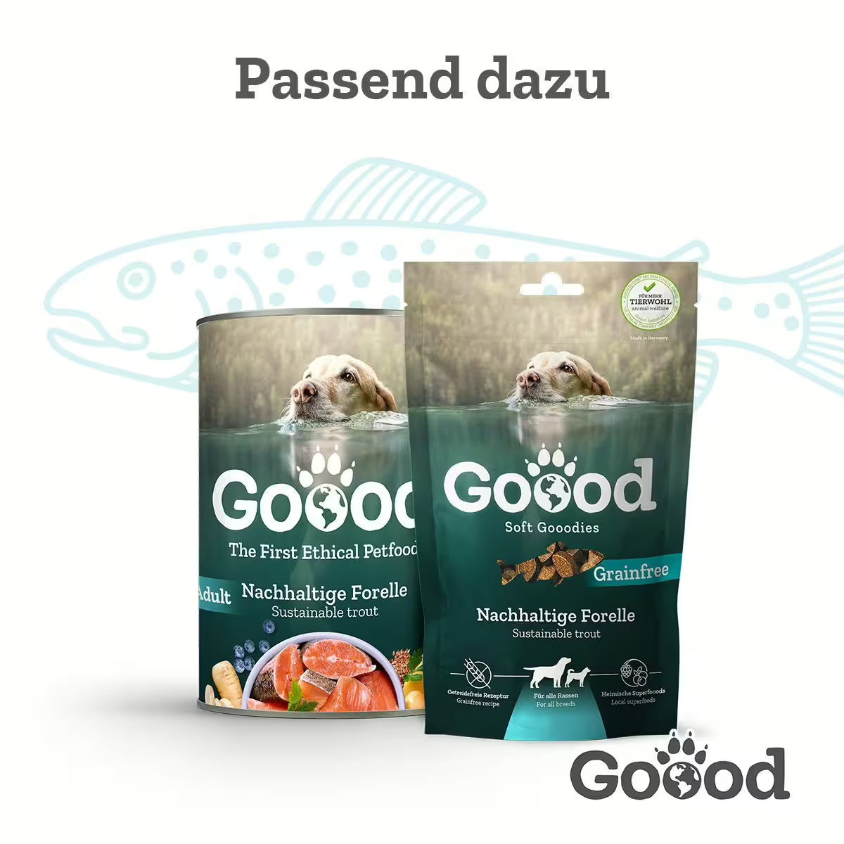 GOOOD Adult Nachhaltige Forelle Hundefutter bei Futter24