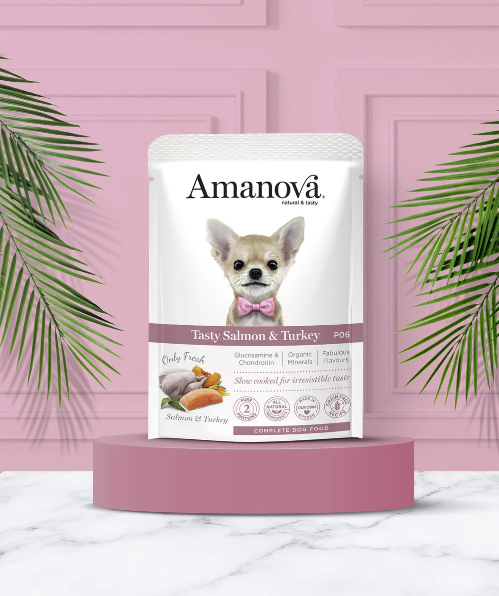Amanova Tasty Salmon und Turkey Katzen-Nassfutter mit Lachs und Truthahn bei Futter24