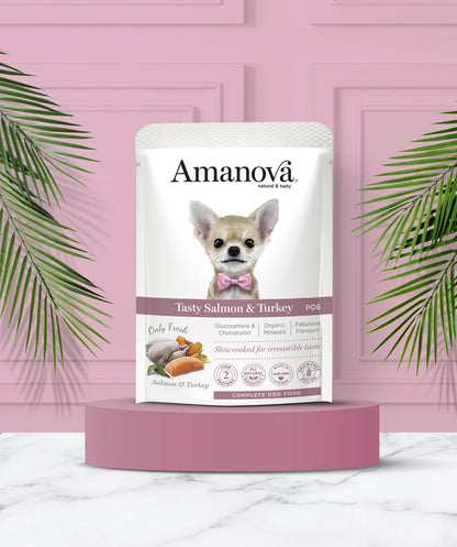 Amanova Tasty Salmon und Turkey Katzen-Nassfutter mit Lachs und Truthahn bei Futter24