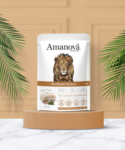 Amanova Feline Adult Sterilised Chicken Katzen-Nassfutter mit Huhn bei Futter24