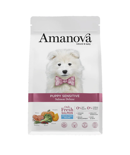 Amanova Puppy Sensitive Salmon Deluxe Welpenfutter mit Lachs bei Futter24