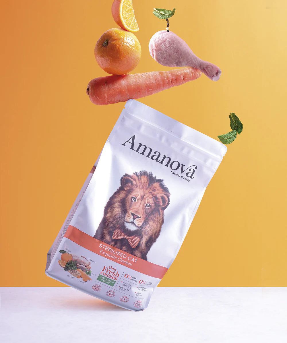 Amanova Adult Sterilised Exquisite Chicken Katzenfutter mit Huhn bei Futter24