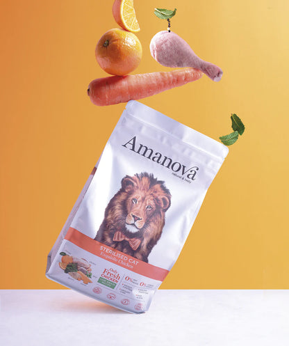 Amanova Adult Sterilised Exquisite Chicken Katzenfutter mit Huhn bei Futter24
