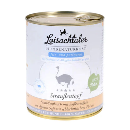 Loisachtaler Straussentopf Nassfutter für Hunde bei Futter24
