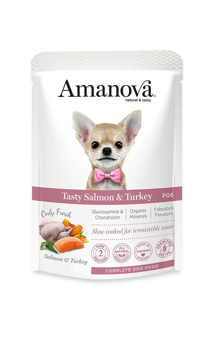 Amanova Tasty Salmon und Turkey Katzen-Nassfutter mit Lachs und Truthahn bei Futter24