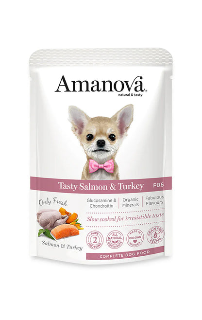 Amanova Tasty Salmon und Turkey Katzen-Nassfutter mit Lachs und Truthahn bei Futter24
