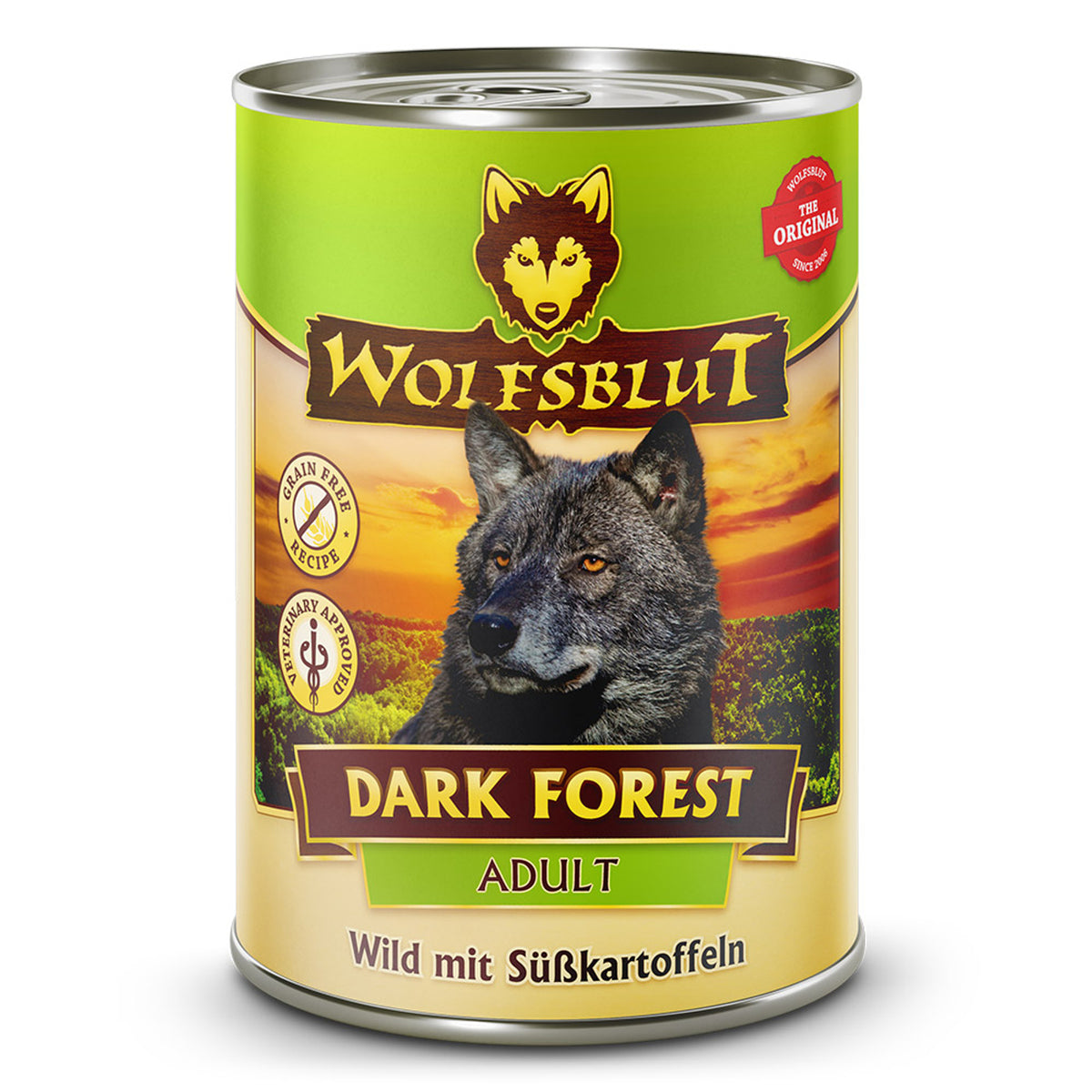 Wolfsblut Adult Dark Forest Nassfutter – Wild mit Süsskartoffeln 395 g – Originalverpackung