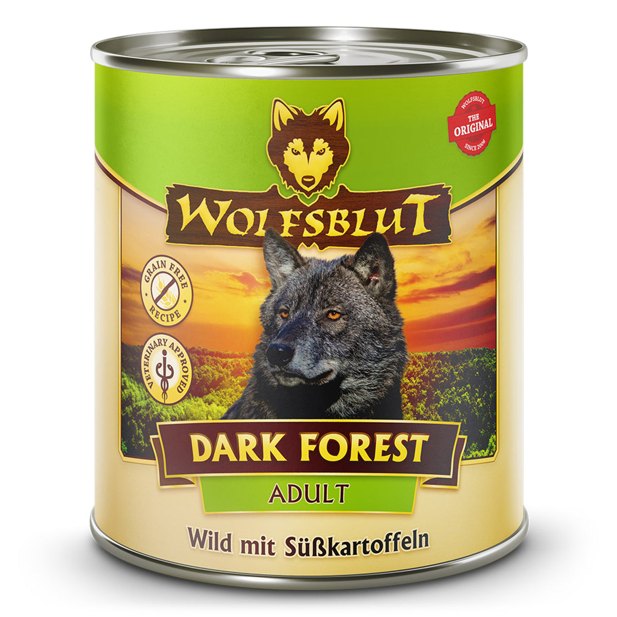 Wolfsblut Adult Dark Forest Nassfutter – Wild mit Süsskartoffeln 800 g – Originalverpackung