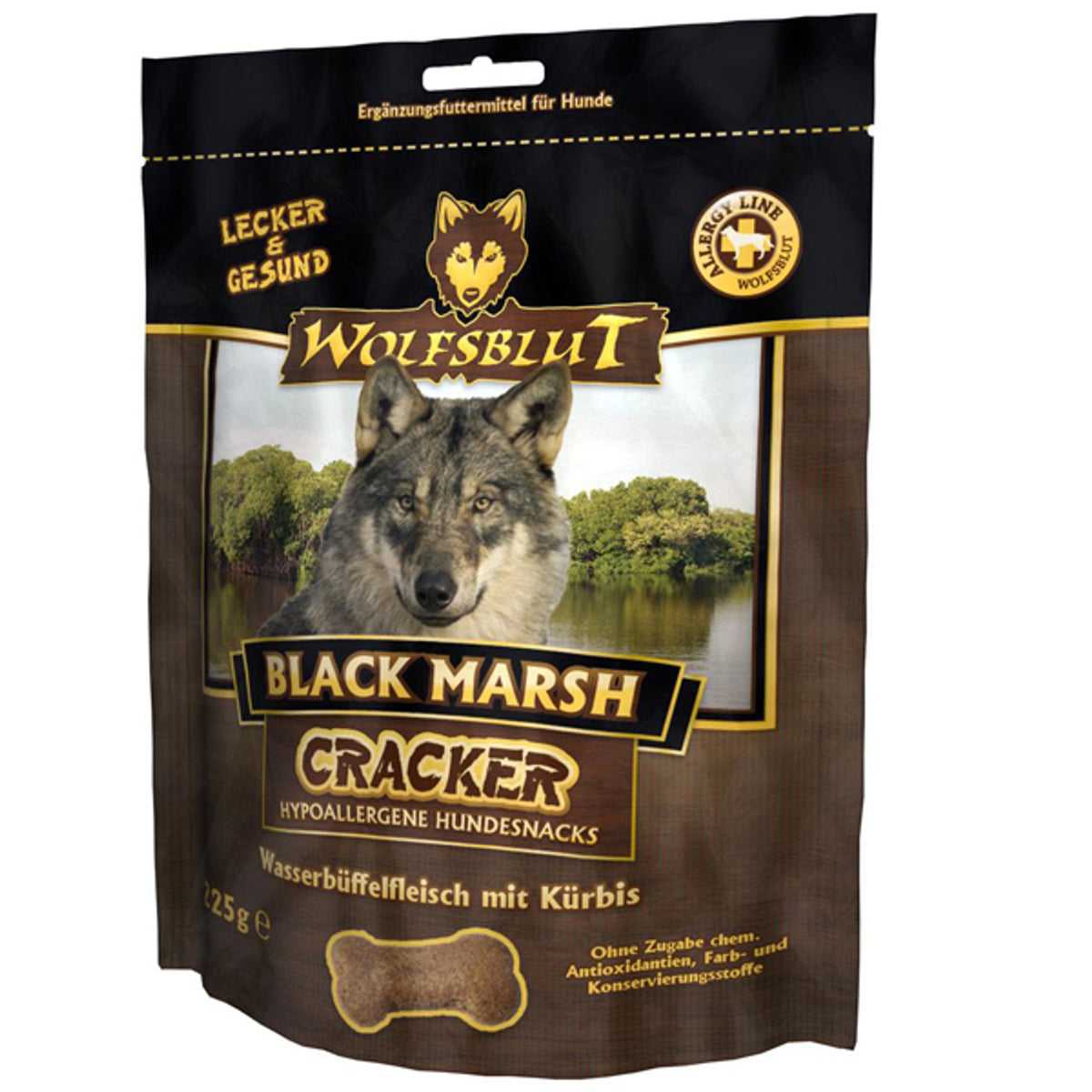 Wolfsblut Black Marsh Cracker – Wasserbüffel 225 g – Originalverpackung