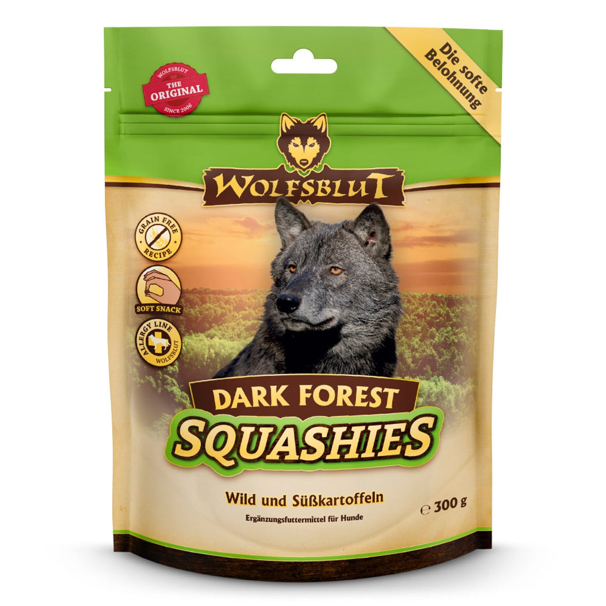 Wolfsblut Dark Forest Squashies – Wild mit Süsskartoffeln 300 g – Originalverpackung
