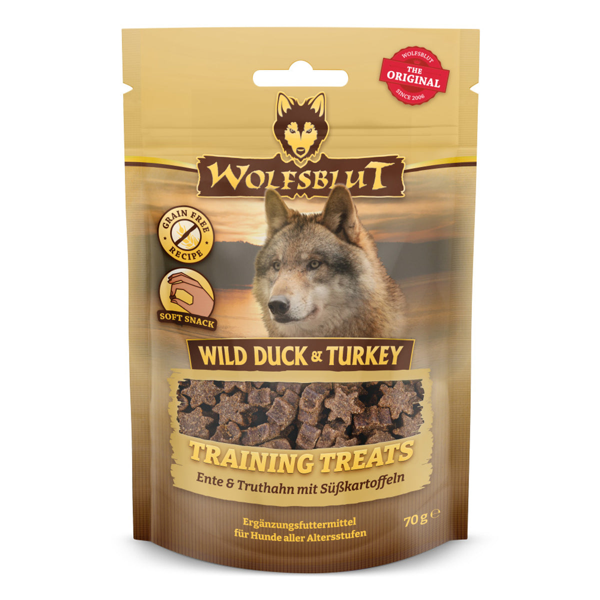Wolfsblut Training Treats Wild Duck & Turkey – Ente & Truthahn 70 g – Originalverpackung