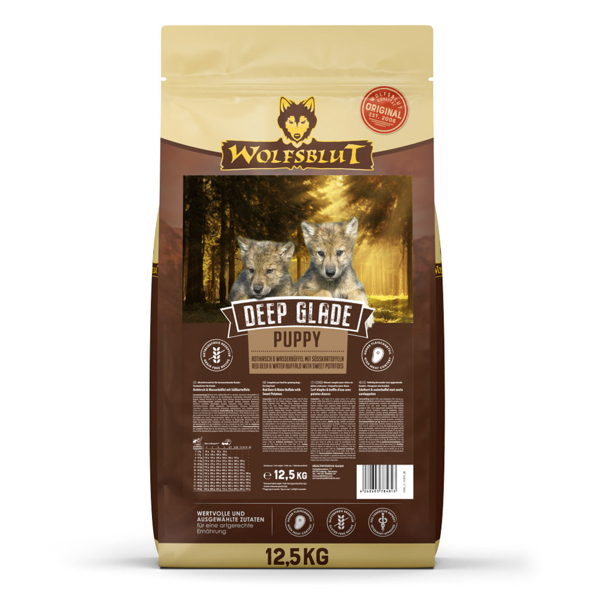 Wolfsblut Puppy Deep Glade – Rothirsch & Wasserbüffel mit Süsskartoffeln – Originalverpackung