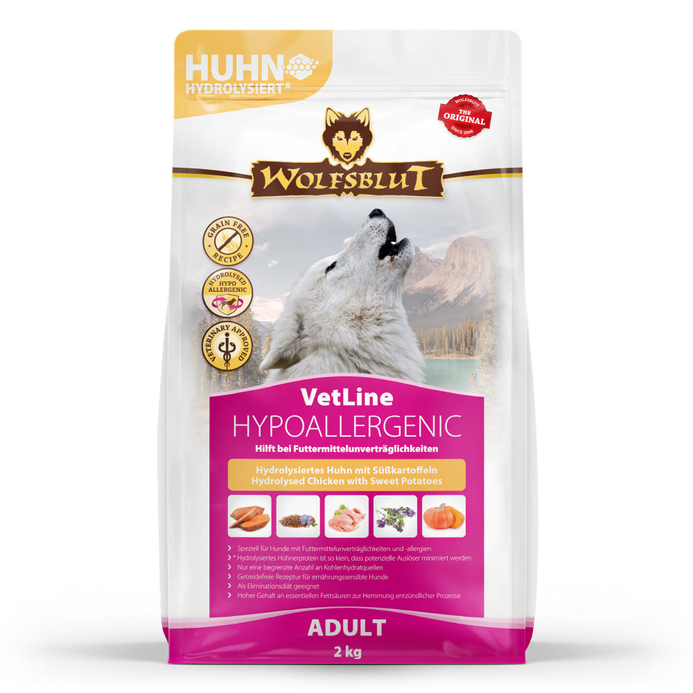 Wolfsblut VetLine Hypoallergenic Hydrolysiertes Huhn – Sack 2 kg